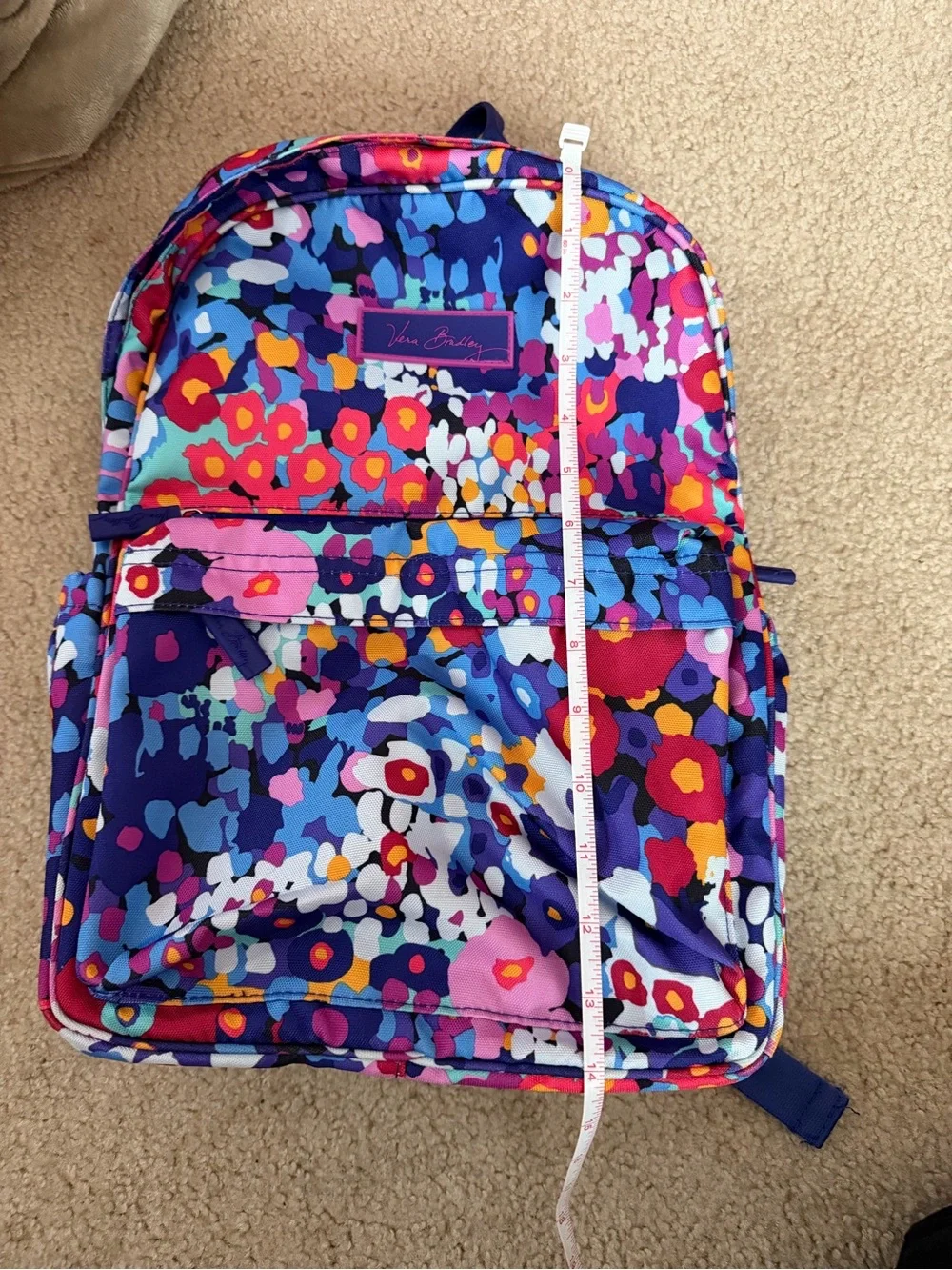Vera Bradley Multicolor Purple Floral Backpack